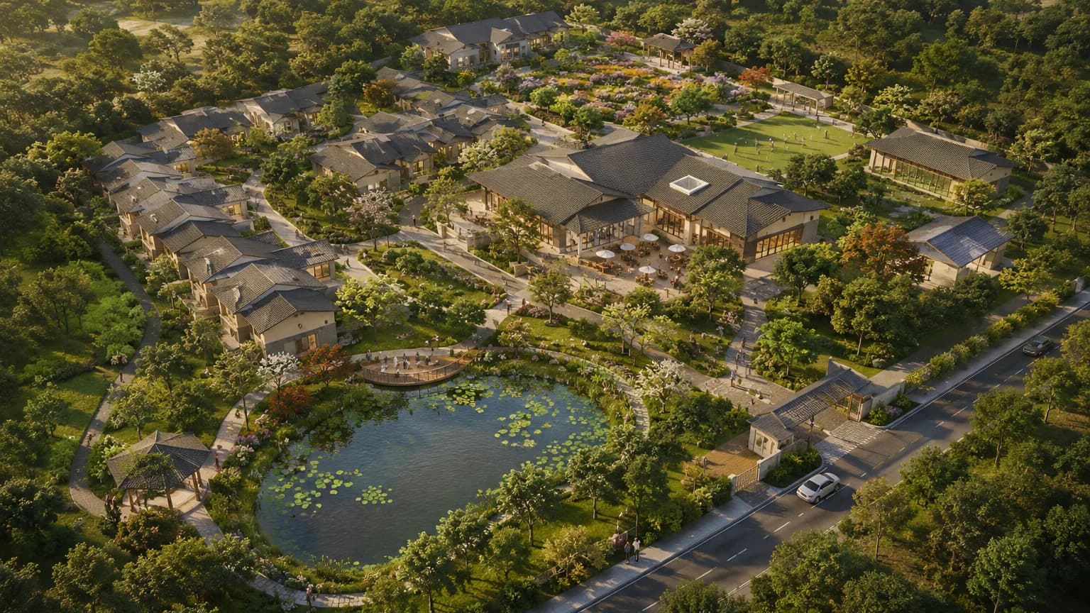 Proposed conceptual rendering of the Ananda Living community